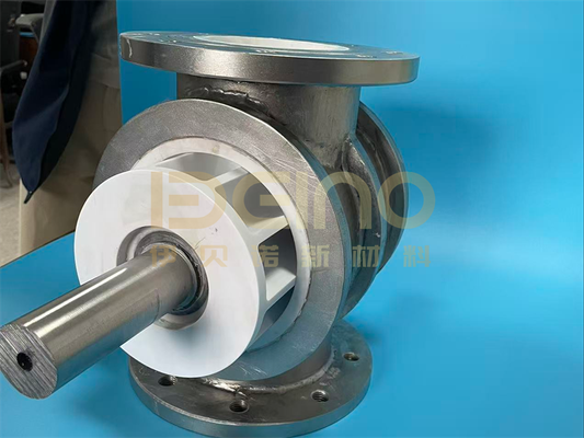 Valve de décharge rotative recouverte de céramique d'aluminium avec protection contre l'usure entièrement céramique, résistance à haute température et corrosion et longue durée de vie