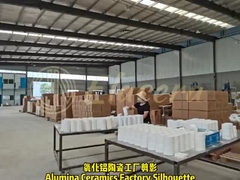 Pipe en céramique d'aluminium résistant à l'usure Anneau en céramique blanche résistant à l'usure Manche en céramique d'aluminium