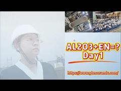 Tuyau de manchon en céramique d'alumine de grand diamètre