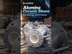 Tuyau doublé de céramique en acier inoxydable pour le transport de poudre de batterie au lithium